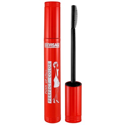 LUX visage Удлиняющая тушь для ресниц Perfect Color PUSH UP effect 9г