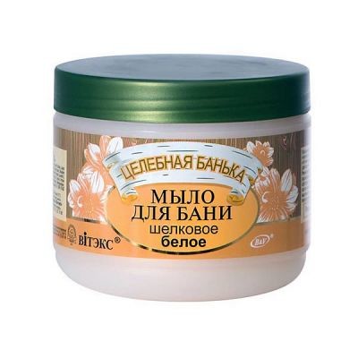 Витэкс Целебная Банька Мыло для бани БЕЛОЕ Шелковое 500 мл