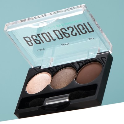 Belor Design  Тени для век 3-х цветные COLOR MANIA тон 32 кофейный