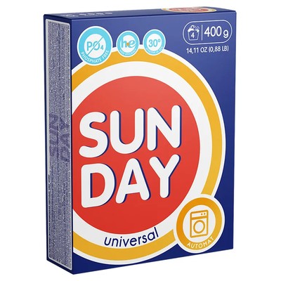 Сонца Sunday Стиральный порошок УНИВЕРСАЛЬНЫЙ автомат 0,4кг 
