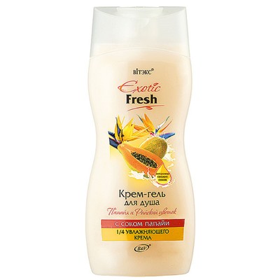Витэкс Exotic Fresh Juise КРЕМ-ГЕЛЬ для душа Папайя и Райский Цветок с соком папайи 515мл