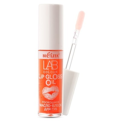 Белита LAB colour Роскошное масло-блеск для губ 02 Red Peach с маслом персика