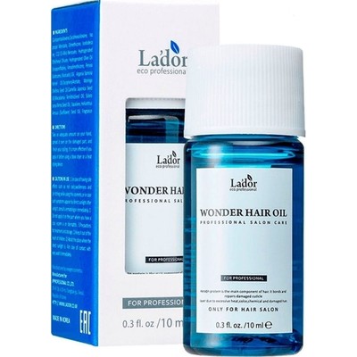 Корея La'dor Wonder Hair Oil Увлажняющее масло для восстановления блеска волос 10мл