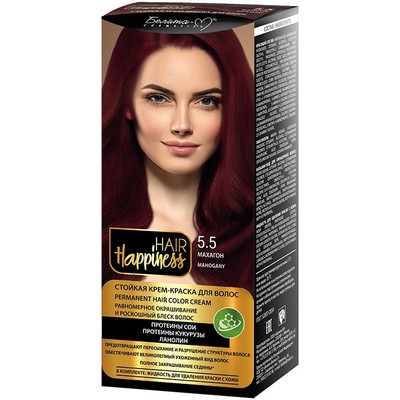 Белита-М Hair Happiness Стойкая крем-краска для волос № 5.5 Махагон