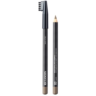 Relouis  Карандаш для бровей с витамином Е 03 taupe