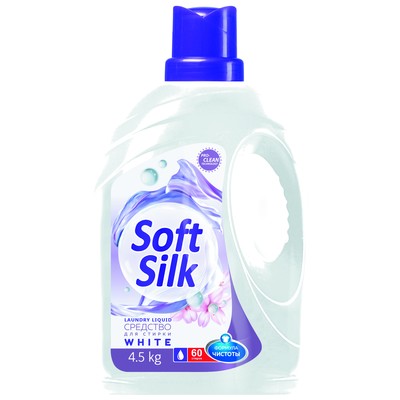 РОМАКС Soft Silk Средство для стирки белого белья жидкое White 4,5кг